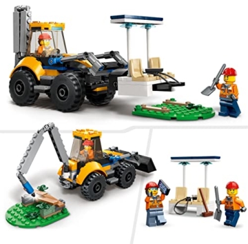 LEGO 60385 City Radlader Baufahrzeug, Bagger-Spielzeug für Kinder als Lernspielzeug mit Minifiguren, Baufahrzeug-Geschenk zum Geburtstag ab 5 Jahren - 6