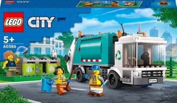 LEGO 60386 City Müllabfuhr, Müllwagen Spielzeug mit Mülltonnen für Kinder ab 5 Jahren, Lern- und Sortierspielzeug, Serie Nachhaltiges Leben - 2