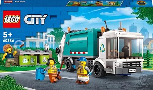 LEGO 60386 City Müllabfuhr, Müllwagen Spielzeug mit Mülltonnen für Kinder ab 5 Jahren, Lern- und Sortierspielzeug, Serie Nachhaltiges Leben - 2