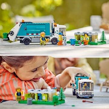 LEGO 60386 City Müllabfuhr, Müllwagen Spielzeug mit Mülltonnen für Kinder ab 5 Jahren, Lern- und Sortierspielzeug, Serie Nachhaltiges Leben - 7
