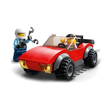 LEGO 60392 City Polizei Verfolgungsjagd mit Polizei-Motorrad Set, Rennauto-Spielzeug mit Polizisten Minifigur für Kinder ab 5 Jahren - 4