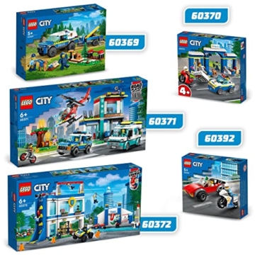 LEGO 60392 City Polizei Verfolgungsjagd mit Polizei-Motorrad Set, Rennauto-Spielzeug mit Polizisten Minifigur für Kinder ab 5 Jahren - 6