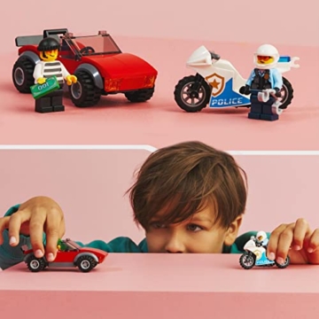 LEGO 60392 City Polizei Verfolgungsjagd mit Polizei-Motorrad Set, Rennauto-Spielzeug mit Polizisten Minifigur für Kinder ab 5 Jahren - 7