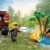 LEGO 60412 City Feuerwehrgeländewagen mit Rettungsboot, Offroad-Auto-Spielzeug für Kinder ab 5 Jahren, Rettungswagen mit Schlauchboot, Anhänger, Zelt und 3 Minifiguren, Geschenk für Jungs und Mädchen - 2