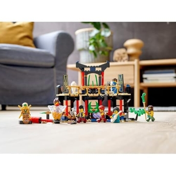 LEGO 71735 NINJAGO Turnier der Elemente Tempel Bauset mit Kampfarena und sammelbarer Figur des Goldenen Ninja Lloyd, 6-99 Jahre - 14