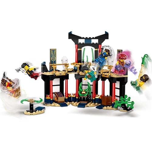 LEGO 71735 NINJAGO Turnier der Elemente Tempel Bauset mit Kampfarena und sammelbarer Figur des Goldenen Ninja Lloyd, 6-99 Jahre - 3