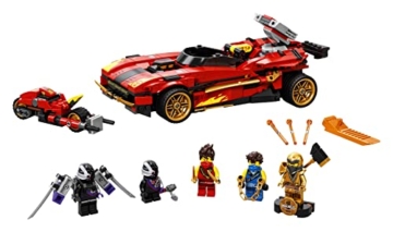 LEGO 71737 NINJAGO Legacy X-1 Ninja Superauto und Motorrad mit Cole als goldene Minifigur - 5