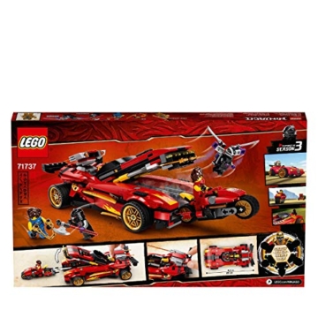 LEGO 71737 NINJAGO Legacy X-1 Ninja Superauto und Motorrad mit Cole als goldene Minifigur - 8