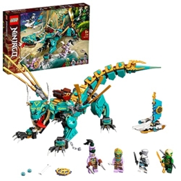LEGO 71746 NINJAGO Dschungeldrache Bauset, mit Ninja Lloyd und Zane Minifiguren, Drache Spielzeug ab 8 Jahren für Jungen und Mädchen - 1