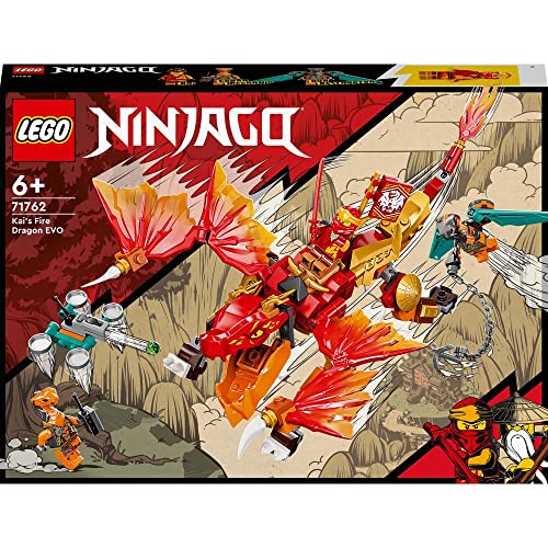 LEGO 71762 NINJAGO Kais Feuerdrache EVO, Drachen Spielzeug ab 6 Jahren mit Feuerdrachen- und Schlangen-Figur, mit Ninjas und Boa-Jäger - 2