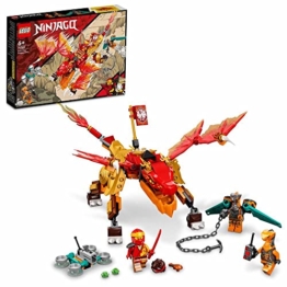 LEGO 71762 NINJAGO Kais Feuerdrache EVO, Drachen Spielzeug ab 6 Jahren mit Feuerdrachen- und Schlangen-Figur, mit Ninjas und Boa-Jäger - 1