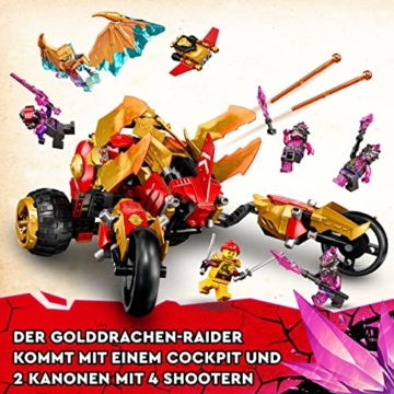 LEGO 71773 NINJAGO Kais Golddrachen-Raider Set