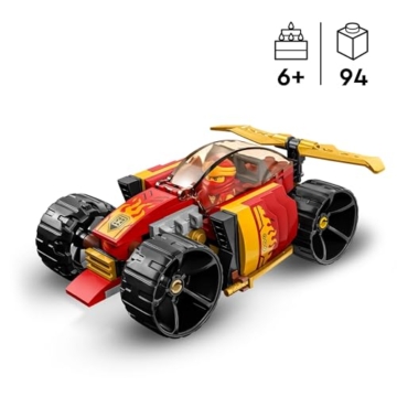 LEGO 71780 NINJAGO Kais Ninja-Rennwagen EVO 2in1 Rennwagen Spielzeug zu Geländewagen-Fahrzeug, Modellbausatz für Jungen und Mädchen ab 6 Jahren, Geschenkidee zum Geburtstag - 2