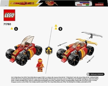 LEGO 71780 NINJAGO Kais Ninja-Rennwagen EVO 2in1 Rennwagen Spielzeug zu Geländewagen-Fahrzeug, Modellbausatz für Jungen und Mädchen ab 6 Jahren, Geschenkidee zum Geburtstag - 9