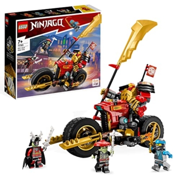 LEGO 71783 NINJAGO Kais Mech-Bike EVO, Aufrüstbares Ninja-Motorrad Spielzeug mit 2 Minifiguren – Kai und einem Skelett-Krieger für Kinder ab 7 Jahren - 1