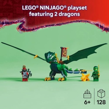 LEGO 71829 NINJAGO Lloyds grüner Walddrache – Drachen-Spielset mit beweglicher Figur & 3 Minifiguren, Ninja Bauset, Geschenkidee für Kinder ab 6 Jahren - 2