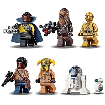 Lego 75257 Star Wars Millennium Falcon Raumschiff Bauset mit Finn, Chewbacca, Lando Calrissian, Boolio, C-3PO, R2-D2 und D-O, Der Aufstieg Skywalkers Kollektion - 3