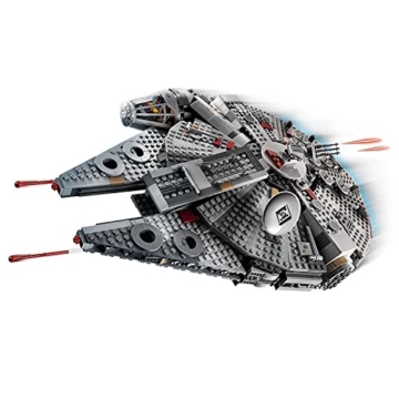 Lego 75257 Star Wars Millennium Falcon Raumschiff Bauset mit Finn, Chewbacca, Lando Calrissian, Boolio, C-3PO, R2-D2 und D-O, Der Aufstieg Skywalkers Kollektion - 5