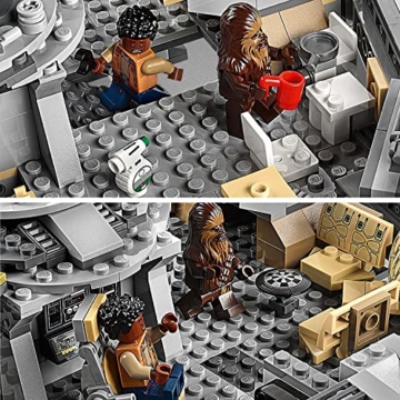 Lego 75257 Star Wars Millennium Falcon Raumschiff Bauset mit Finn, Chewbacca, Lando Calrissian, Boolio, C-3PO, R2-D2 und D-O, Der Aufstieg Skywalkers Kollektion - 7