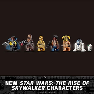 Lego 75257 Star Wars Millennium Falcon Raumschiff Bauset mit Finn, Chewbacca, Lando Calrissian, Boolio, C-3PO, R2-D2 und D-O, Der Aufstieg Skywalkers Kollektion - 10