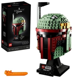 LEGO 75277 Star Wars Boba Fett Helm, Schaustück, Bauset zum Sammeln für Erwachsene, Geschenksidee für erfahrene Baumeister - 1