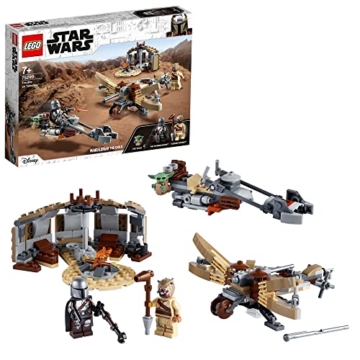 LEGO 75299 Star Wars: The Mandalorian Ärger auf Tatooine Bauset mit Baby Yoda das Kind Figur, Staffel 2, Spielset - 1