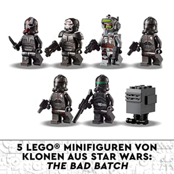 LEGO 75314 Star Wars Angriffsshuttle aus The Bad Batch, Bauset für Kinder ab 9 Jahren mit 5 Klon-Minifiguren und Gonk-Droiden - 5