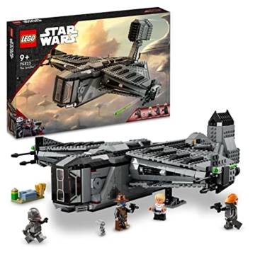 LEGO 75323 Star Wars Die Justifier Sternenschiff mit Cad Bane Minifigur und Droide Todo 360, The Bad Batch Set für Kinder