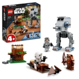 LEGO 75332 Star Wars at-ST mit Ewok Wicket und Scout Trooper Minifiguren und Starter-Bauelement, Set 2022