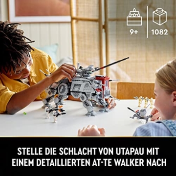 LEGO 75337 Star Wars at-TE Walker, Set mit Minifiguren inkl. 3 Klonsoldaten, Kampfdroiden und Zwergspinnendroide