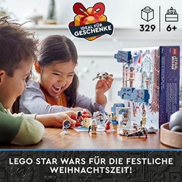 LEGO 75340 Star Wars Adventskalender 2022, 24 Weihnachtsspielzeuge, darunter Minifiguren Gonk Droid, R2-D2, Darth Vader und baubare Fahrzeuge - 2