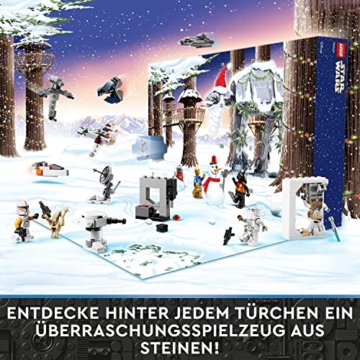 LEGO 75340 Star Wars Adventskalender 2022, 24 Weihnachtsspielzeuge, darunter Minifiguren Gonk Droid, R2-D2, Darth Vader und baubare Fahrzeuge - 3