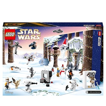 LEGO 75340 Star Wars Adventskalender 2022, 24 Weihnachtsspielzeuge, darunter Minifiguren Gonk Droid, R2-D2, Darth Vader und baubare Fahrzeuge - 7