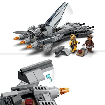 LEGO 75346 Star Wars Snubfighter der Piraten Set, The Mandalorian Staffel 3 Spielzeug zum Bauen mit Starfighter Modell, Pilot und Vane Minifiguren, Sammelstück Geschenk für Kinder - 3