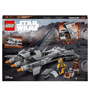 LEGO 75346 Star Wars Snubfighter der Piraten Set, The Mandalorian Staffel 3 Spielzeug zum Bauen mit Starfighter Modell, Pilot und Vane Minifiguren, Sammelstück Geschenk für Kinder - 9