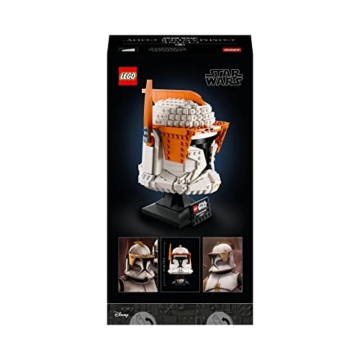 LEGO 75350 Star Wars Clone Commander Cody Helm Set für Erwachsene, The Clone Wars Erinnerungsstück der 2023 Serie, Geschenk für die Sammlung, Deko-Modell