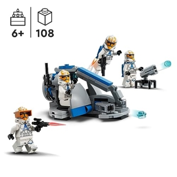 LEGO 75359 Star Wars Ahsokas Clone Trooper der 332. Kompanie – Battle Pack, The Clone Wars Spielzeug-Set mit Speeder-Fahrzeug inkl. Shootern und Minifiguren, kleine Geschenkidee für Kinder ab 6 Jahren - 2