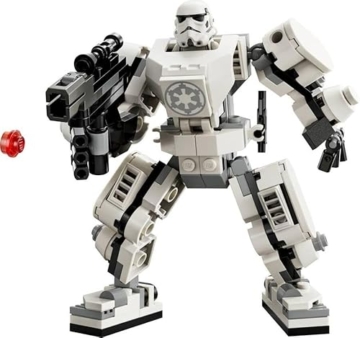 LEGO 75370 Star Wars Sturmtruppler Mech Set, Baubares Actionfigur-Modell mit Gelenkteilen, Minifiguren-Cockpit und großem Stud-Shooter, Sammelspielzeug für Kinder ab 6 Jahren - 4