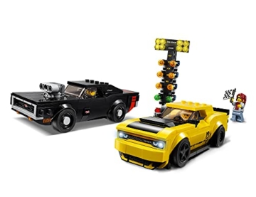 LEGO 75893 Speed Champions 2018 Dodge Challenger SRT Demon und 1970 Dodge Charger R/T Bauset, Rallyeauto, Spielfahrzeuge für Kinder - 2
