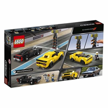 LEGO 75893 Speed Champions 2018 Dodge Challenger SRT Demon und 1970 Dodge Charger R/T Bauset, Rallyeauto, Spielfahrzeuge für Kinder - 12