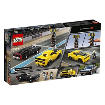 LEGO 75893 Speed Champions 2018 Dodge Challenger SRT Demon und 1970 Dodge Charger R/T Bauset, Rallyeauto, Spielfahrzeuge für Kinder - 8