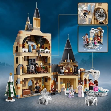 LEGO 75948 Harry Potter Hogwarts Uhrenturm Spielzeug kompatibel mit der Großen Halle und der Peitschenden Weide Sets - 2