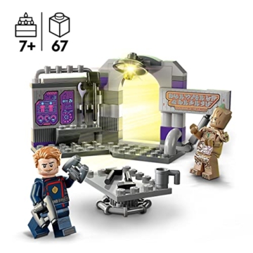 LEGO 76253 Marvel Hauptquartier der Guardians of The Galaxy Volume 3 Film-Set, BAU-Spielzeug, Geschenk-Idee für Kinder ab 7 Jahren mit Groot und Star-Lord Minifiguren - 2