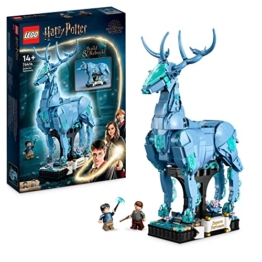 LEGO 76414 Harry Potter Expecto Patronum, 2 in 1 Hirsch und Wolf Figur, 2-in-1 Figuren-Set, Spielzeug zum Sammeln, Bauen und als Dekoration, Geschenk und Zubehör für Teens, Männer und Frauen - 1