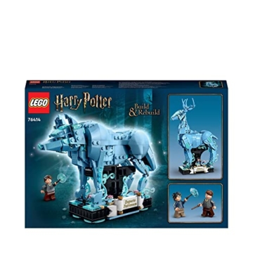 LEGO 76414 Harry Potter Expecto Patronum, 2 in 1 Hirsch und Wolf Figur, 2-in-1 Figuren-Set, Spielzeug zum Sammeln, Bauen und als Dekoration, Geschenk und Zubehör für Teens, Männer und Frauen - 8