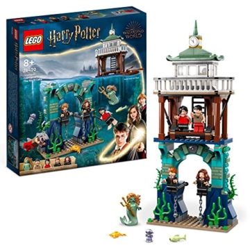 LEGO 76420 Harry Potter Trimagisches Turnier: Der Schwarze See, Feuerkelch Spielzeug für Kinder, Jungen & Mädchen ab 8 Jahren mit Boot-Spielzeug und 5 Minifiguren - 1