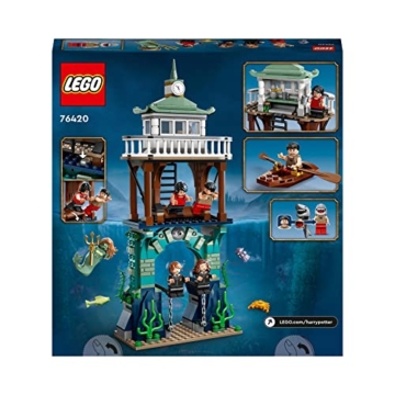 LEGO 76420 Harry Potter Trimagisches Turnier: Der Schwarze See, Feuerkelch Spielzeug für Kinder, Jungen & Mädchen ab 8 Jahren mit Boot-Spielzeug und 5 Minifiguren - 8