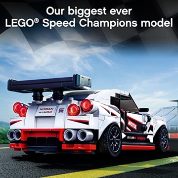 LEGO 76896 Speed Champions Nissan GT-R NISMO Rennwagenspielzeug mit Rennfahrer Minifigur, Rennfahrzeuge Bausets - 13