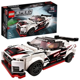 LEGO 76896 Speed Champions Nissan GT-R NISMO Rennwagenspielzeug mit Rennfahrer Minifigur, Rennfahrzeuge Bausets - 1