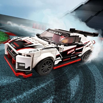 LEGO 76896 Speed Champions Nissan GT-R NISMO Rennwagenspielzeug mit Rennfahrer Minifigur, Rennfahrzeuge Bausets - 7